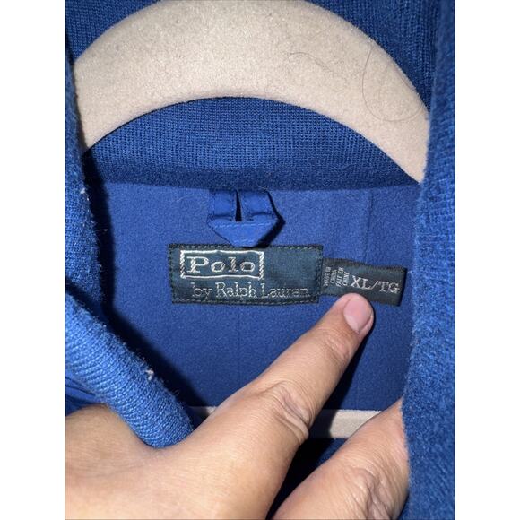 Vintage Ralph Lauren Polo Zip Up Jacket W/ Hidden Hoodie Size Xl - Picture 4 of 7